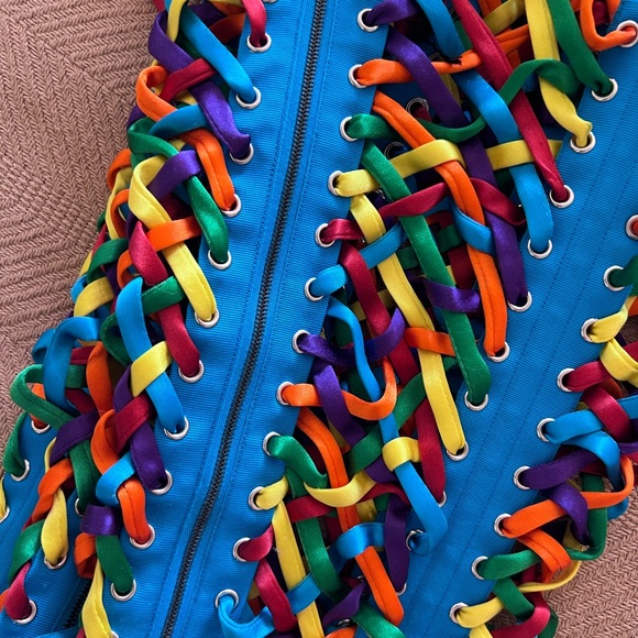 Dolce & Gabbana Multicolor Fringe Corset - Picture 3 of 3